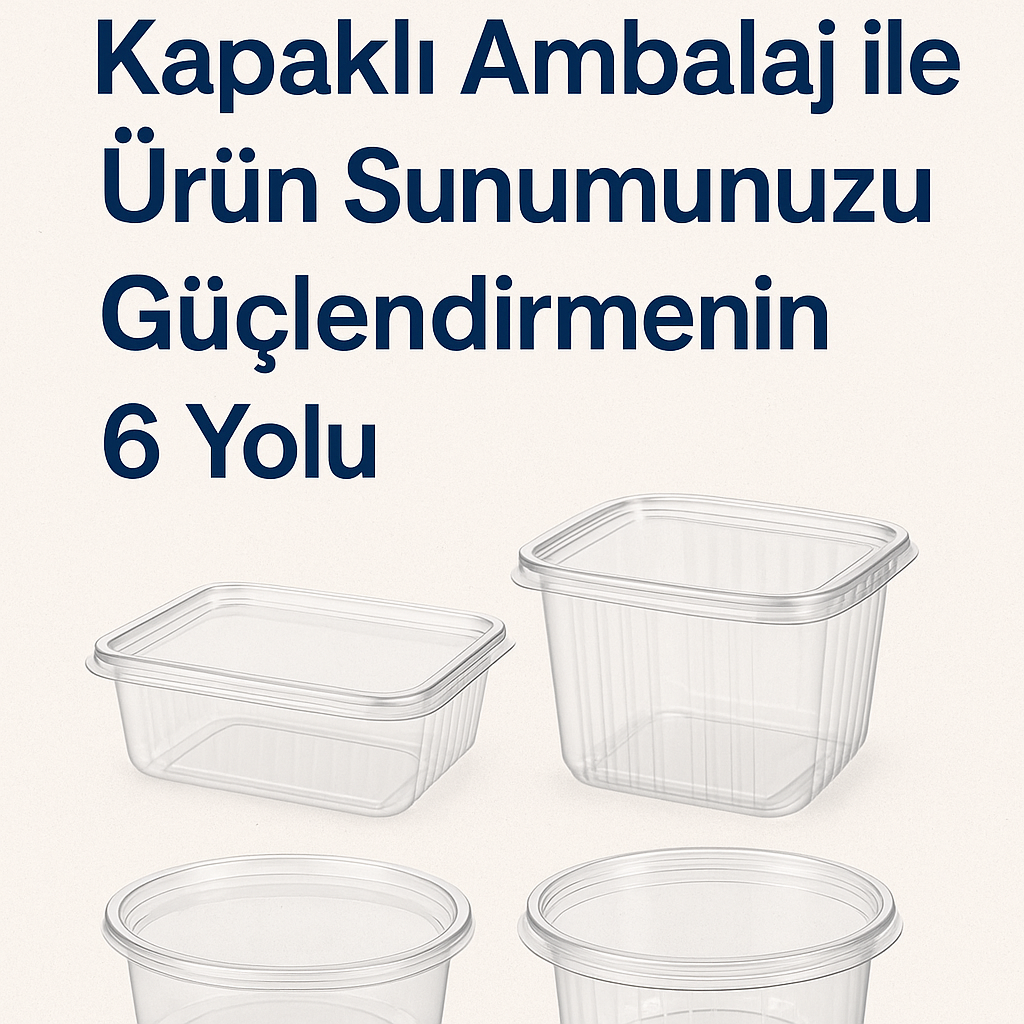 Şeffaf Plastik Kapaklı Ambalaj ile Ürün Sunumunuzu Güçlendirmenin 6 Yolu